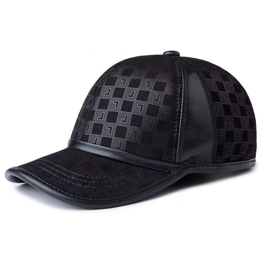 Baseball Cap Structured - Chapeau pour homme en cuir suédé