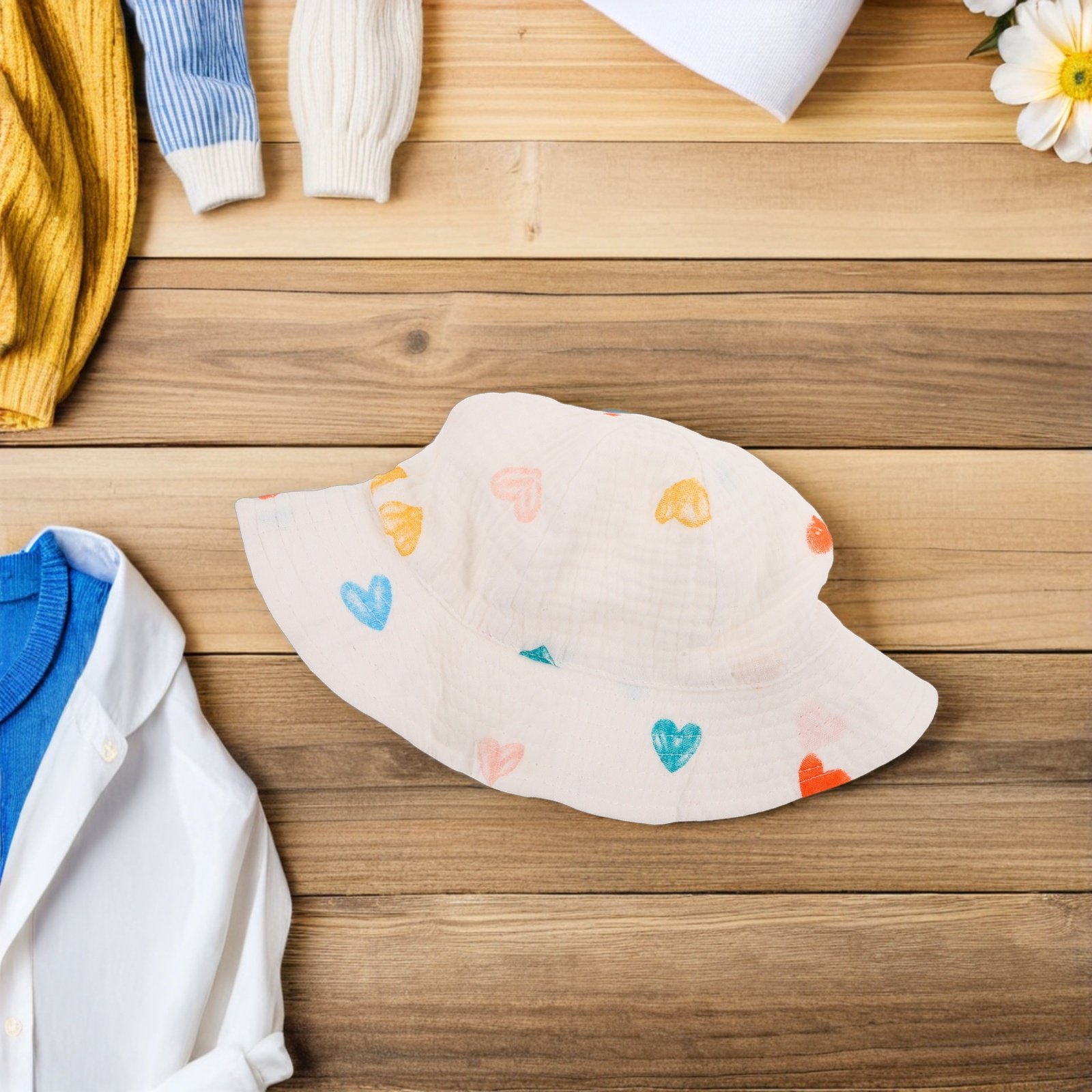 Bucket Hat Cotton - Chapeau de pêcheur en coton pour