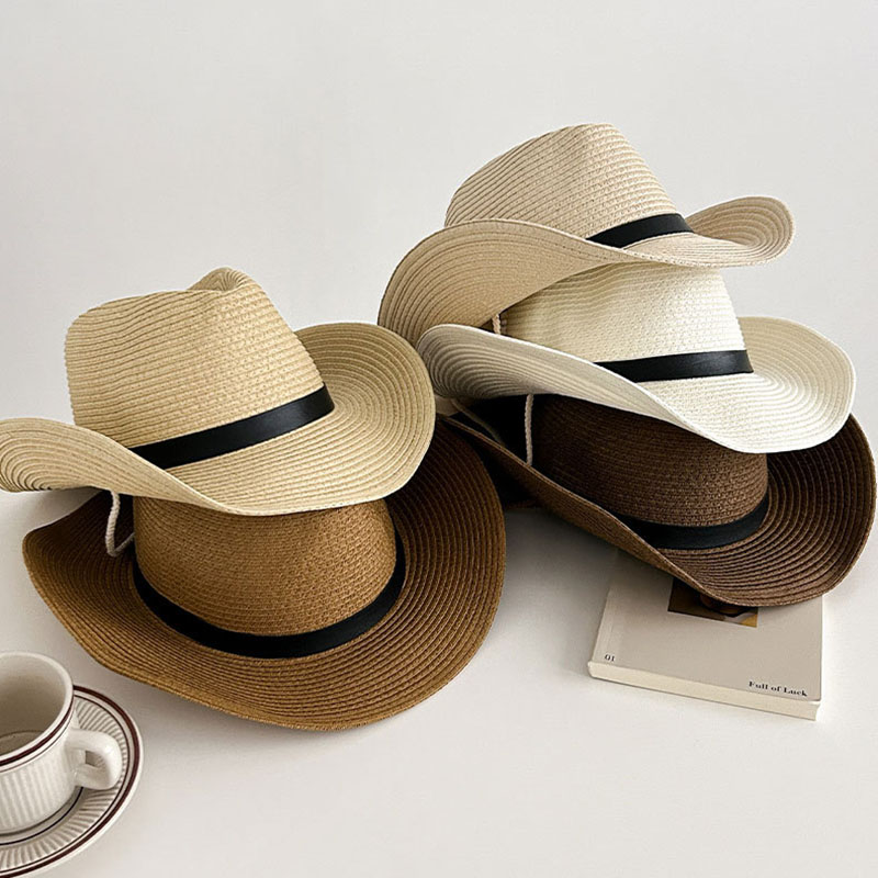 Cowboy Hat Straw - Vente chaude printemps Western Cowboy casquette