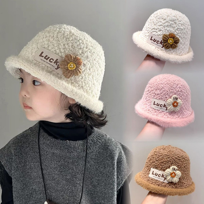 Bucket Hat Cotton - Chapeau seau tricoté pour bébé, chaud