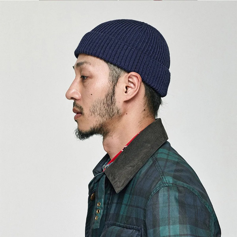 Beanie Cuffed Knit - Bonnet d’hiver en tricot doux pour