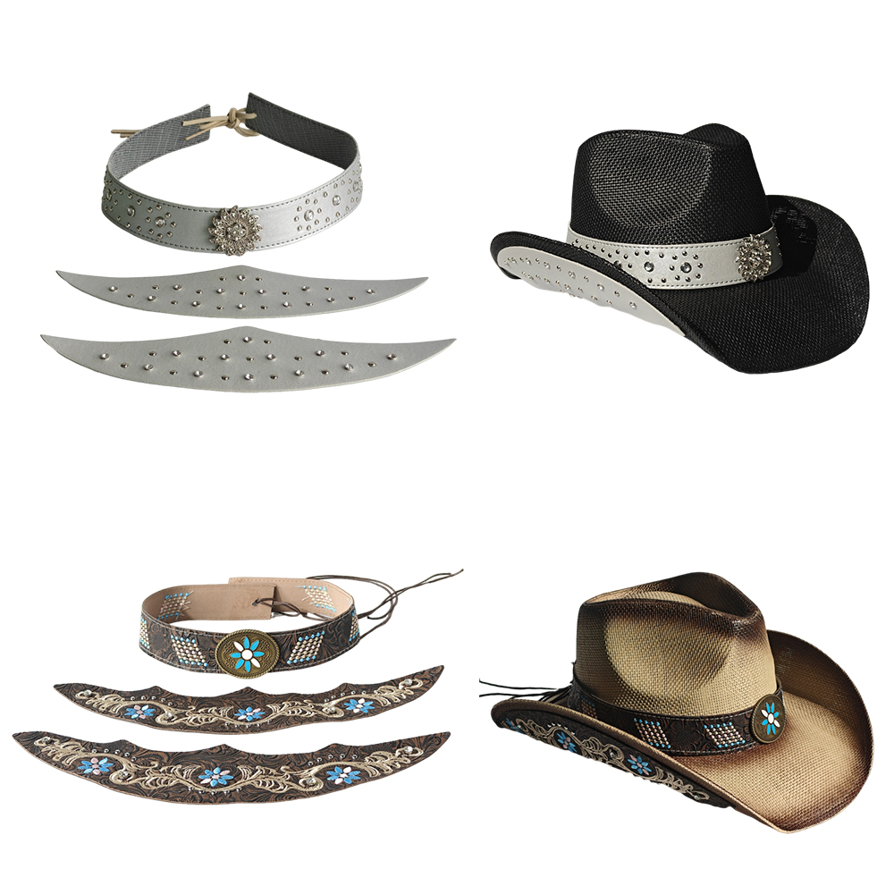 Chapeau de cowboy ensemble de  - Cowboy Hat Straw avis et prix