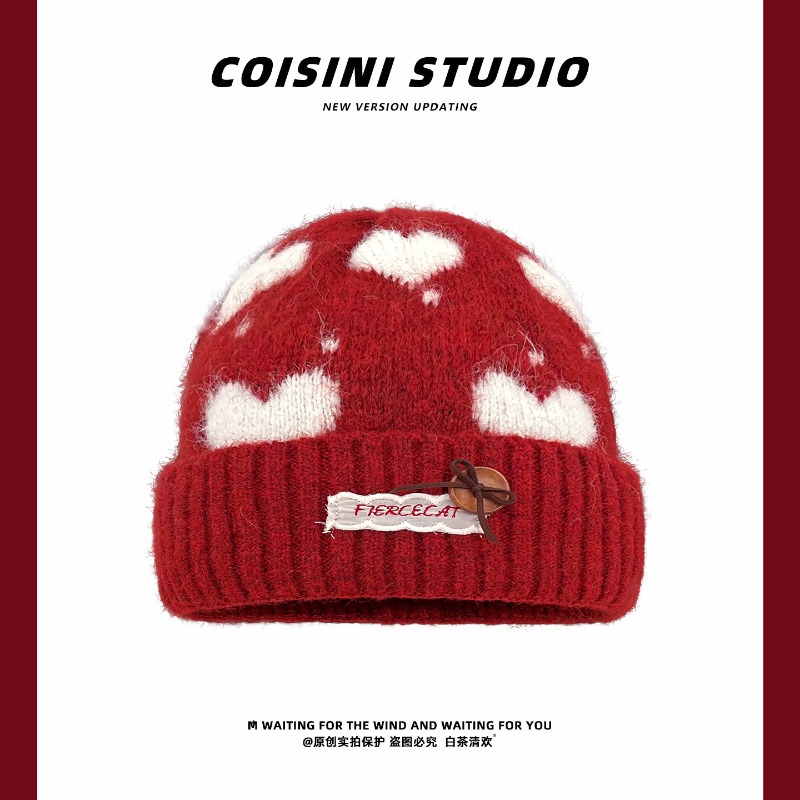 Bonnets en tricot jacquard à m - Beanie Cuffed Knit avis et prix