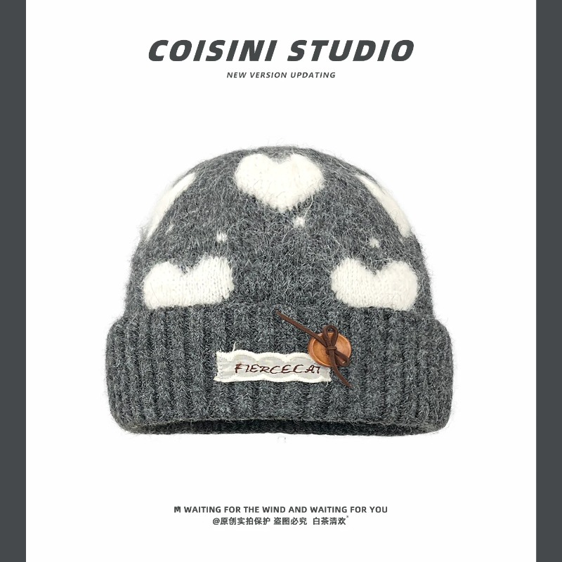 Bonnets en tricot jacquard à m - Beanie Cuffed Knit avis et prix